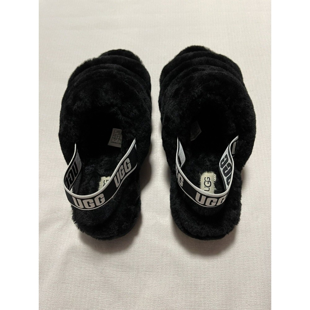 UGG Fluff Yeah Slide Women's Slipper - Black - US Size 10 - Picture 5 of 13